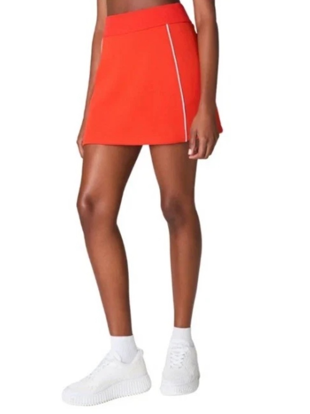 SPANX AirEssentials Pique Skort Timeless Poppy Orange Sz Small NWT
